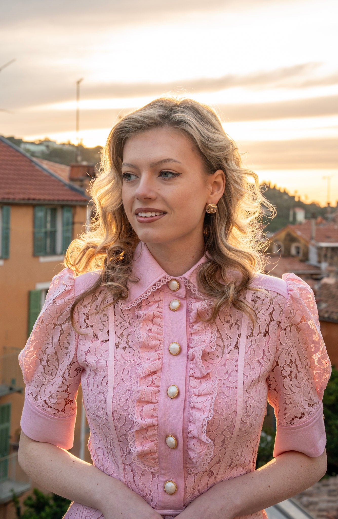 Sukienka 'Celeste' Pastelowy Róż