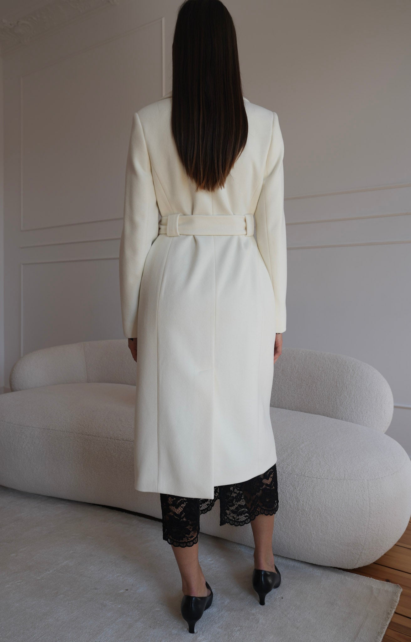 Płaszcz 'Ivory Elegance'