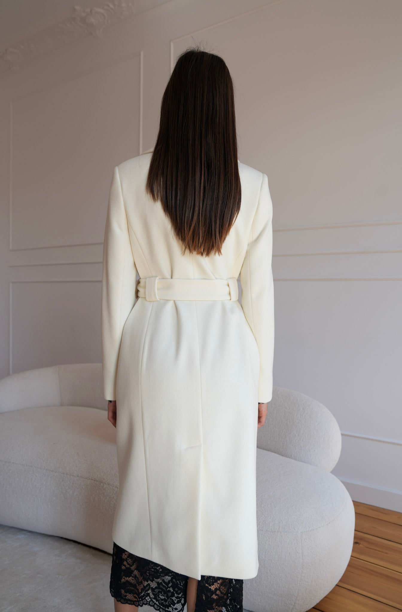 Płaszcz 'Ivory Elegance'