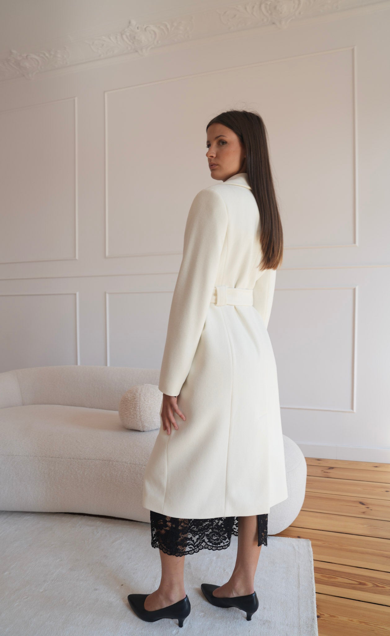 Płaszcz 'Ivory Elegance'