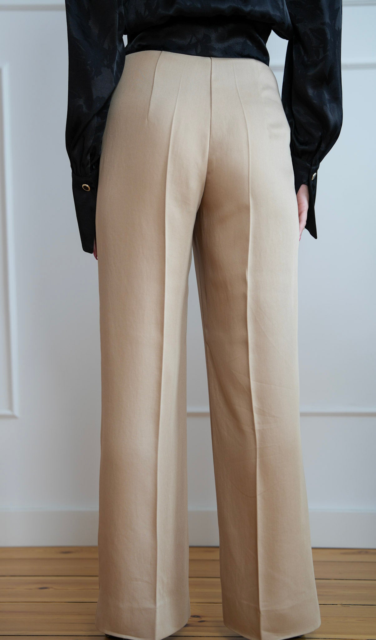 Spodnie 'Beige Lyocell Classic'