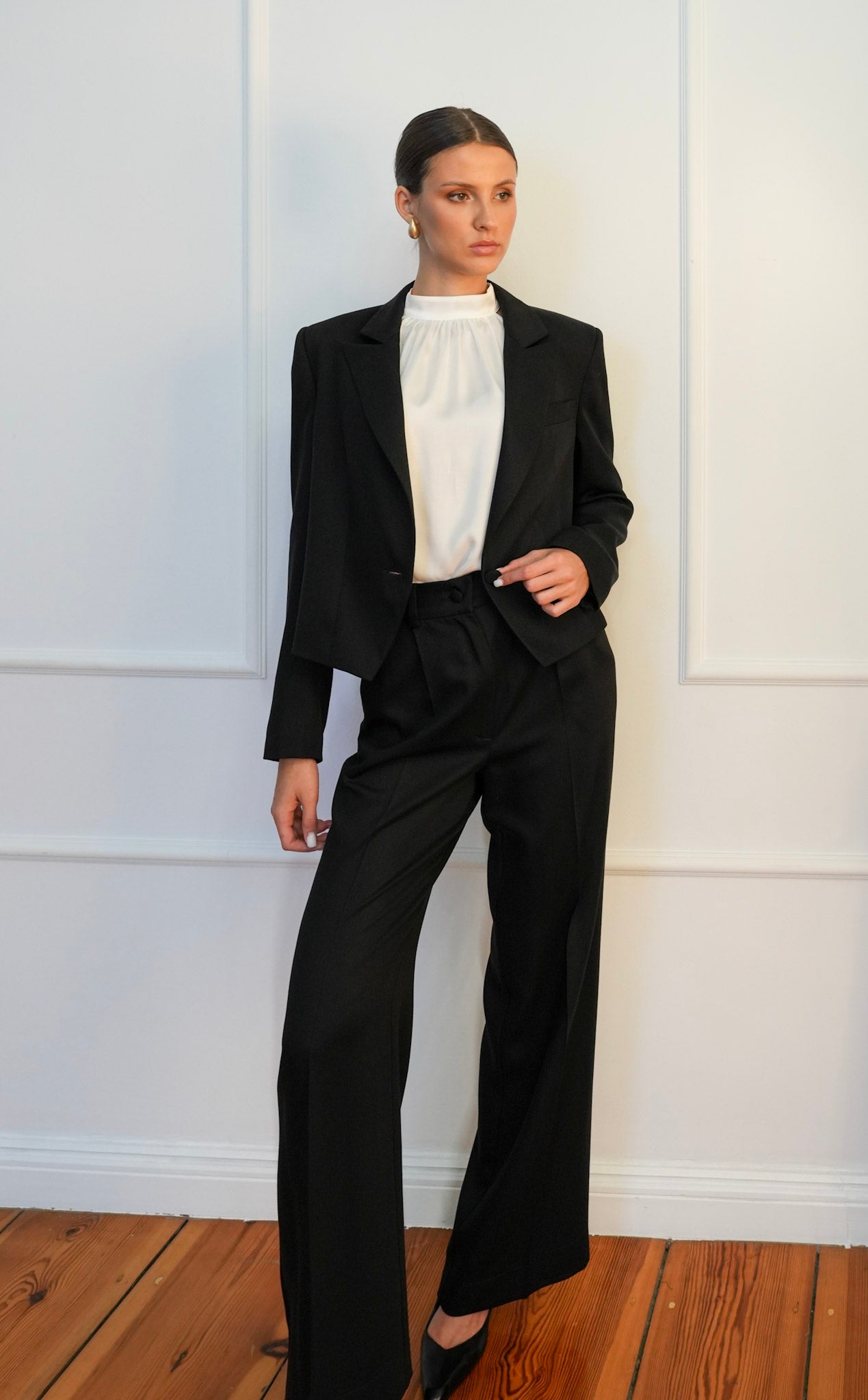 Marynarka 'Black Lyocell Classic'