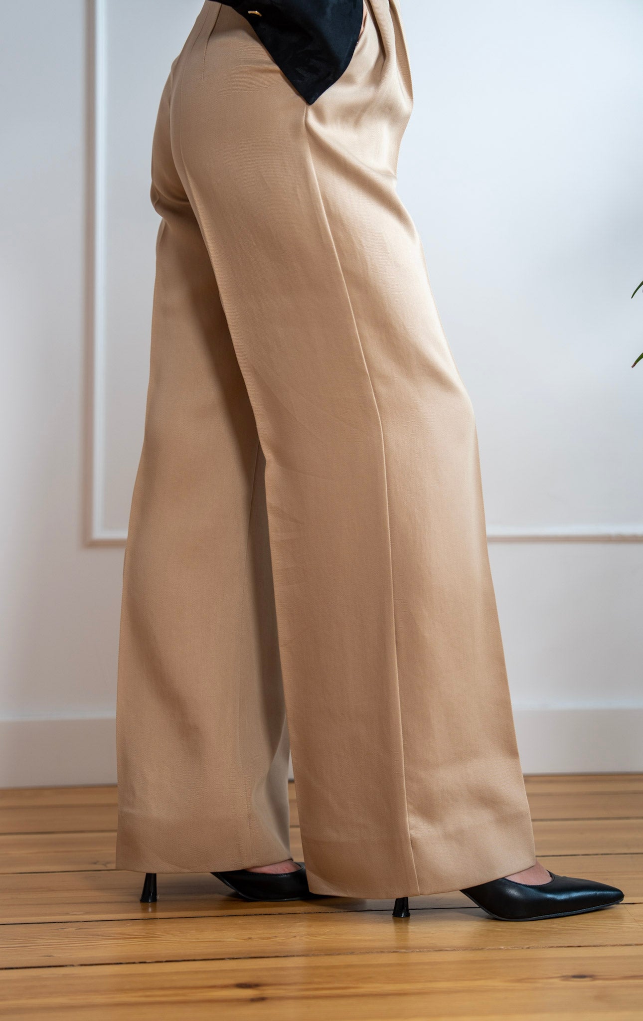 Spodnie 'Beige Lyocell Classic'