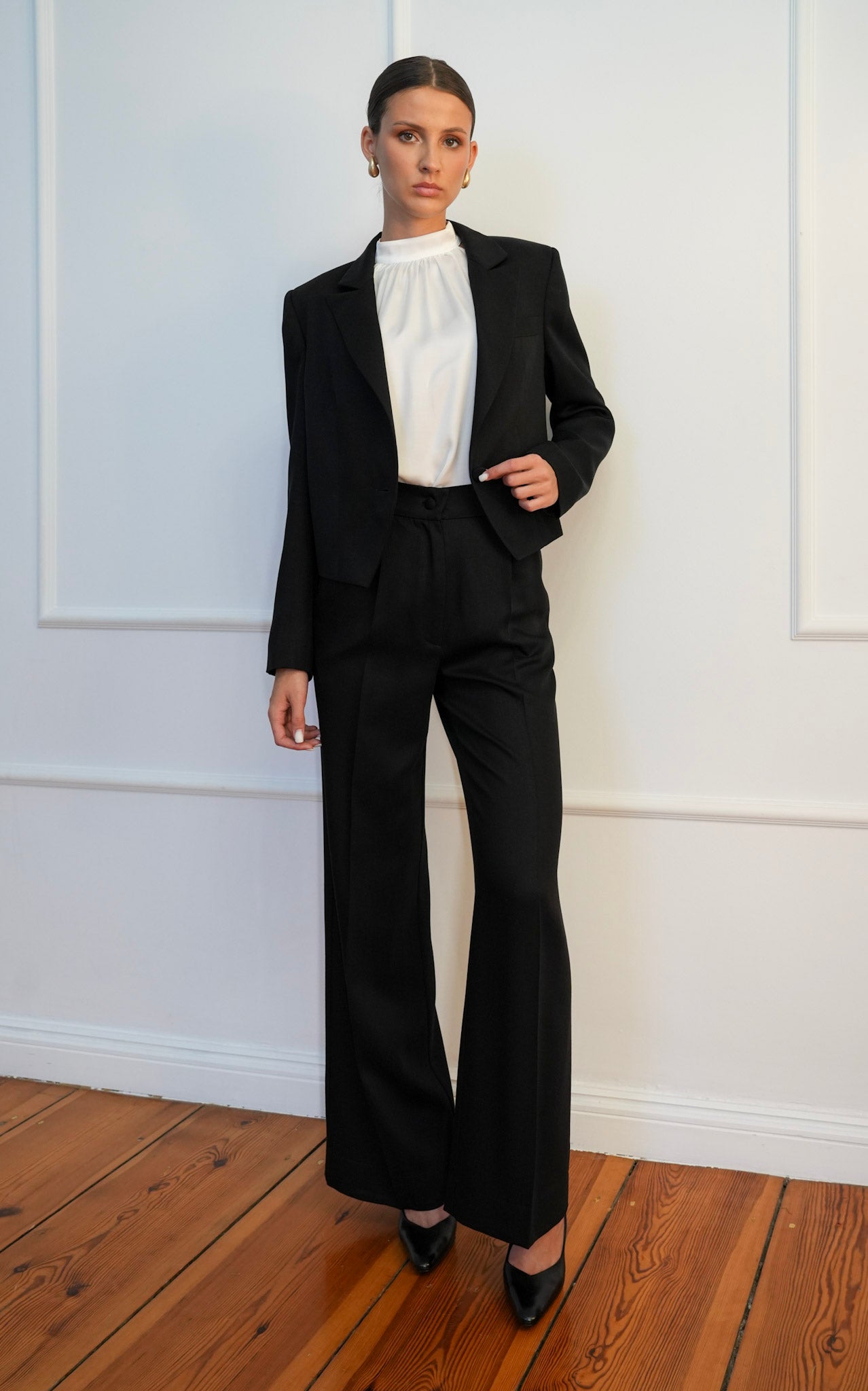 Marynarka 'Black Lyocell Classic'