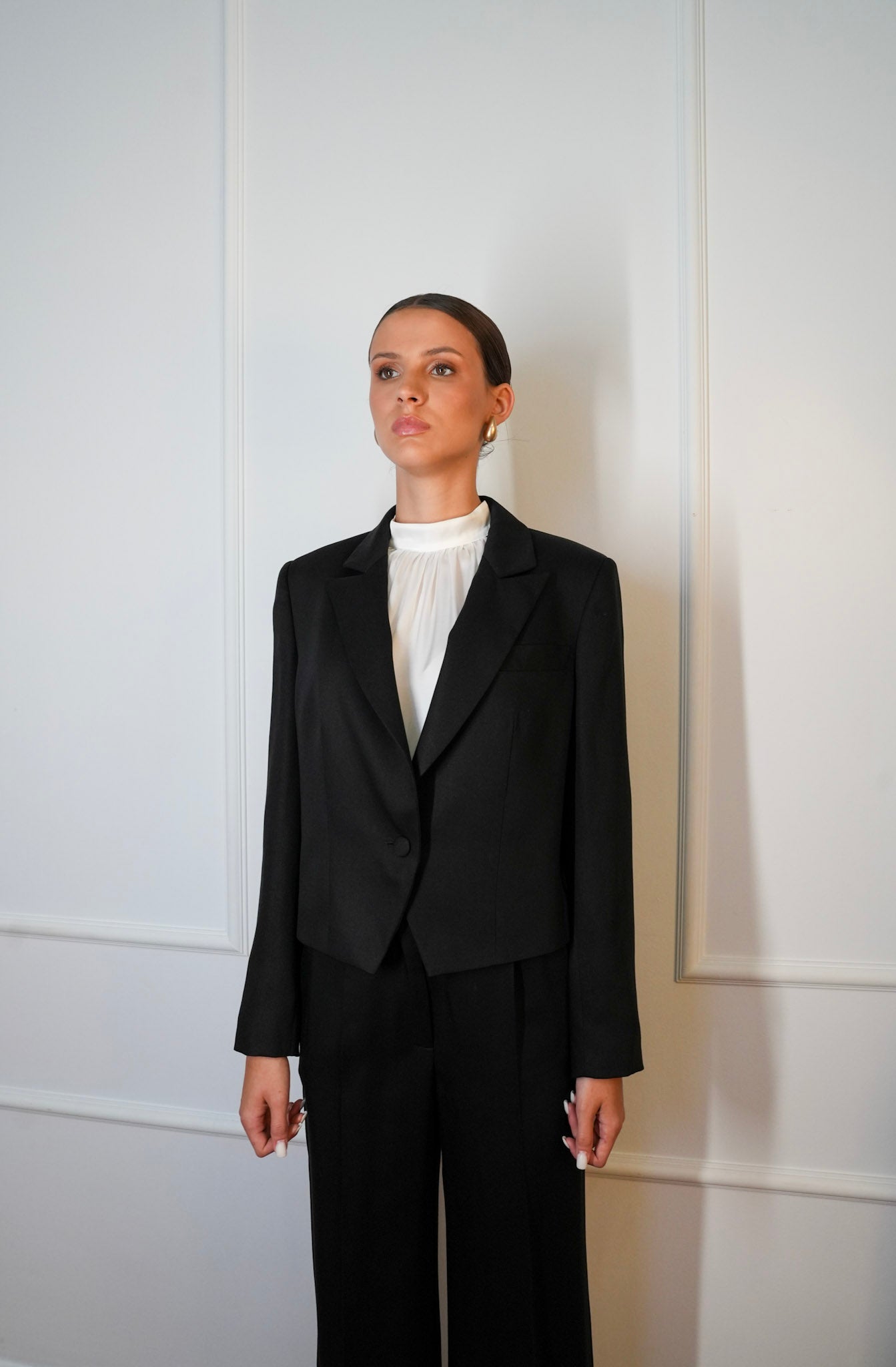 Marynarka 'Black Lyocell Classic'