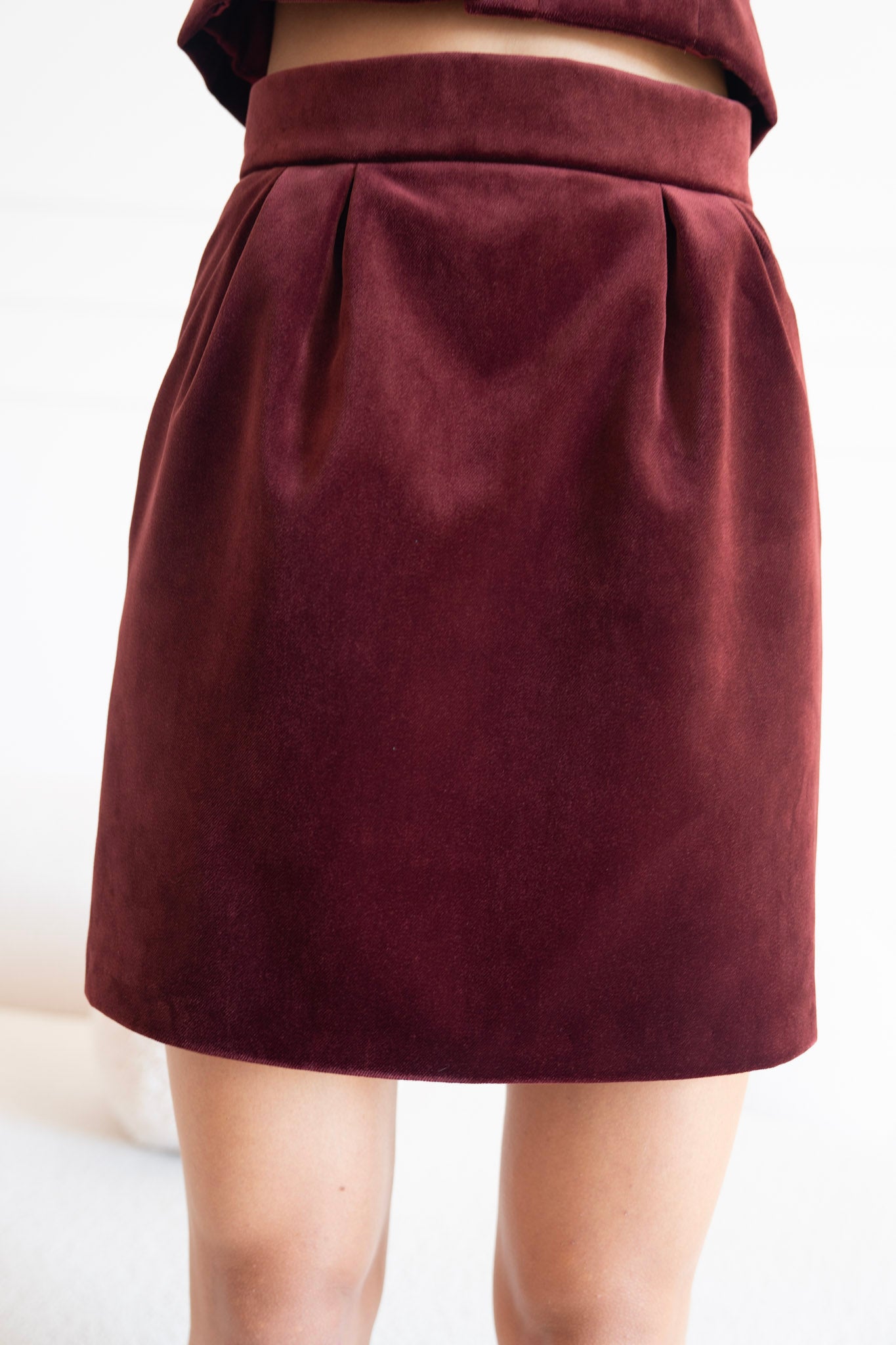 Spódniczka 'Burgundy Velvet'