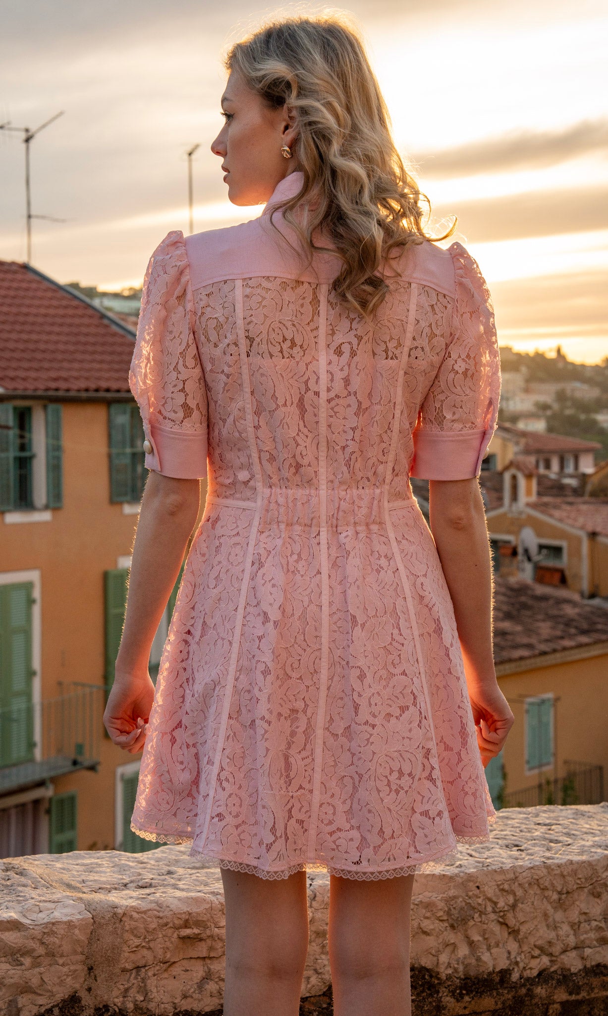 Sukienka 'Celeste' Pastelowy Róż