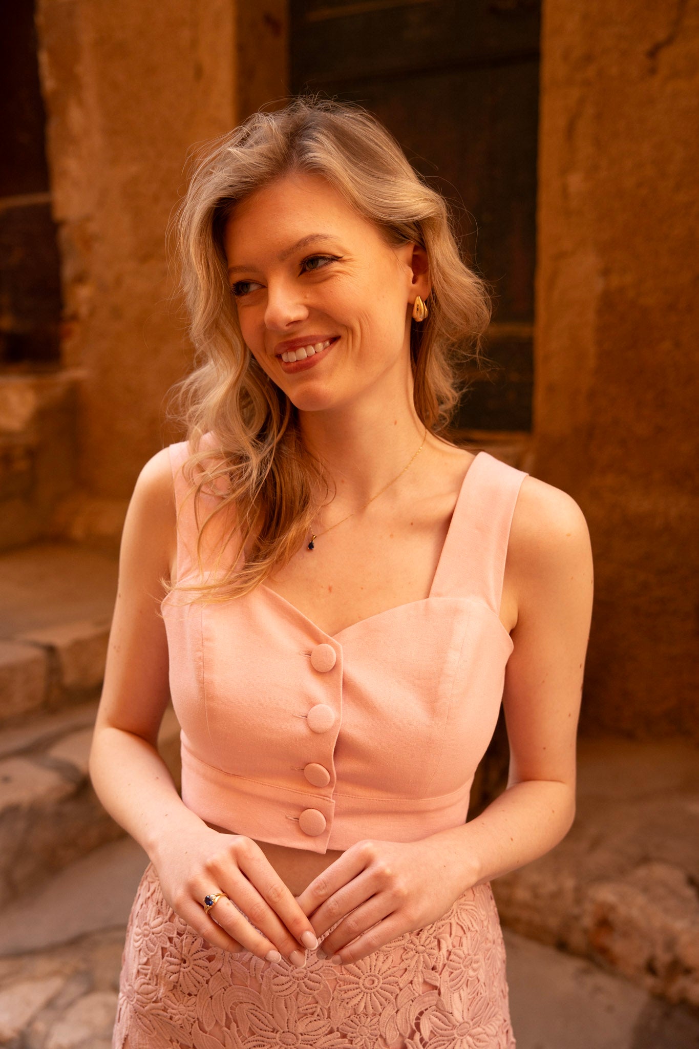 Top 'Aurélie' Pudrowy Róż