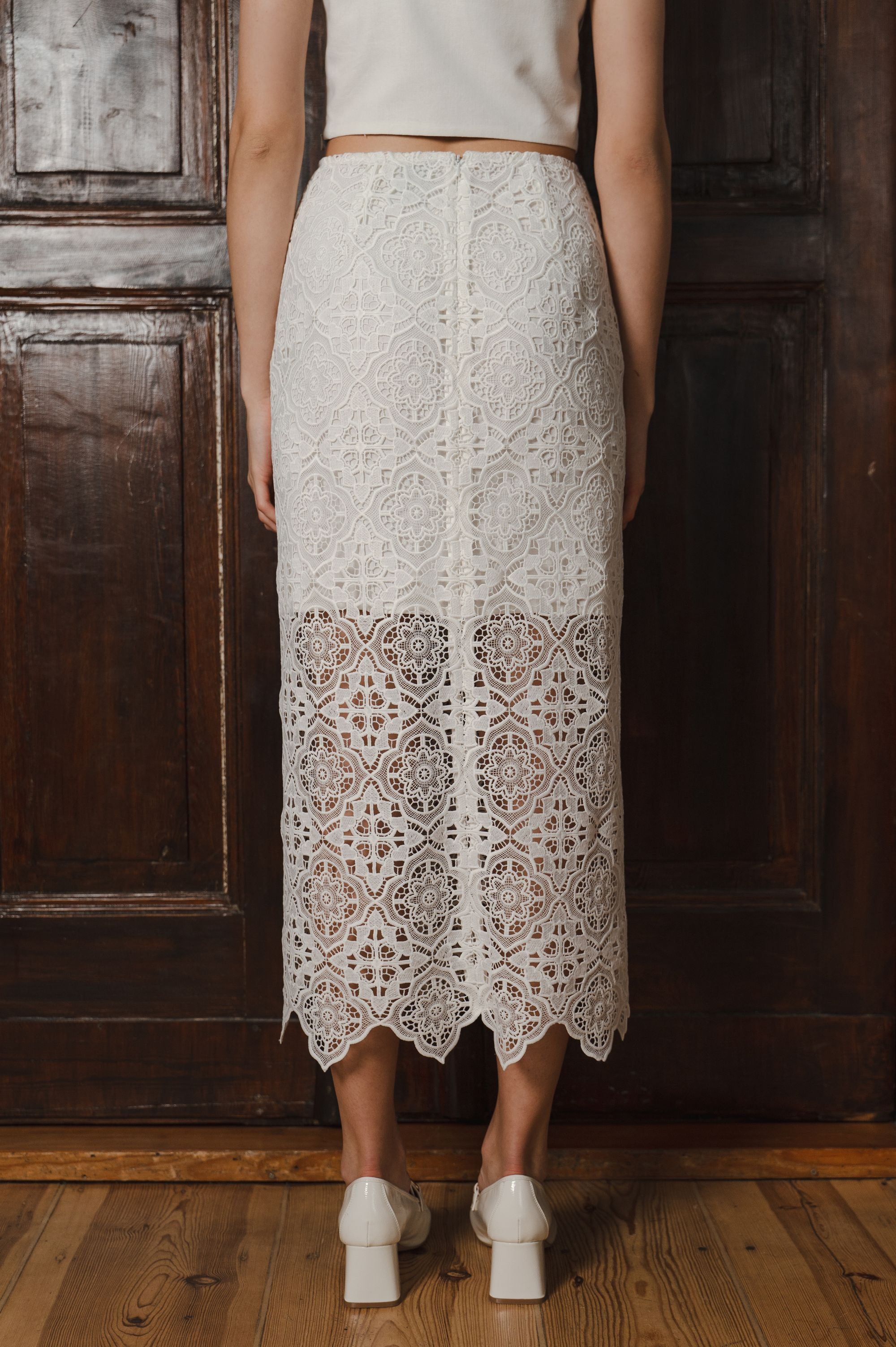 'Allure' skirt in white