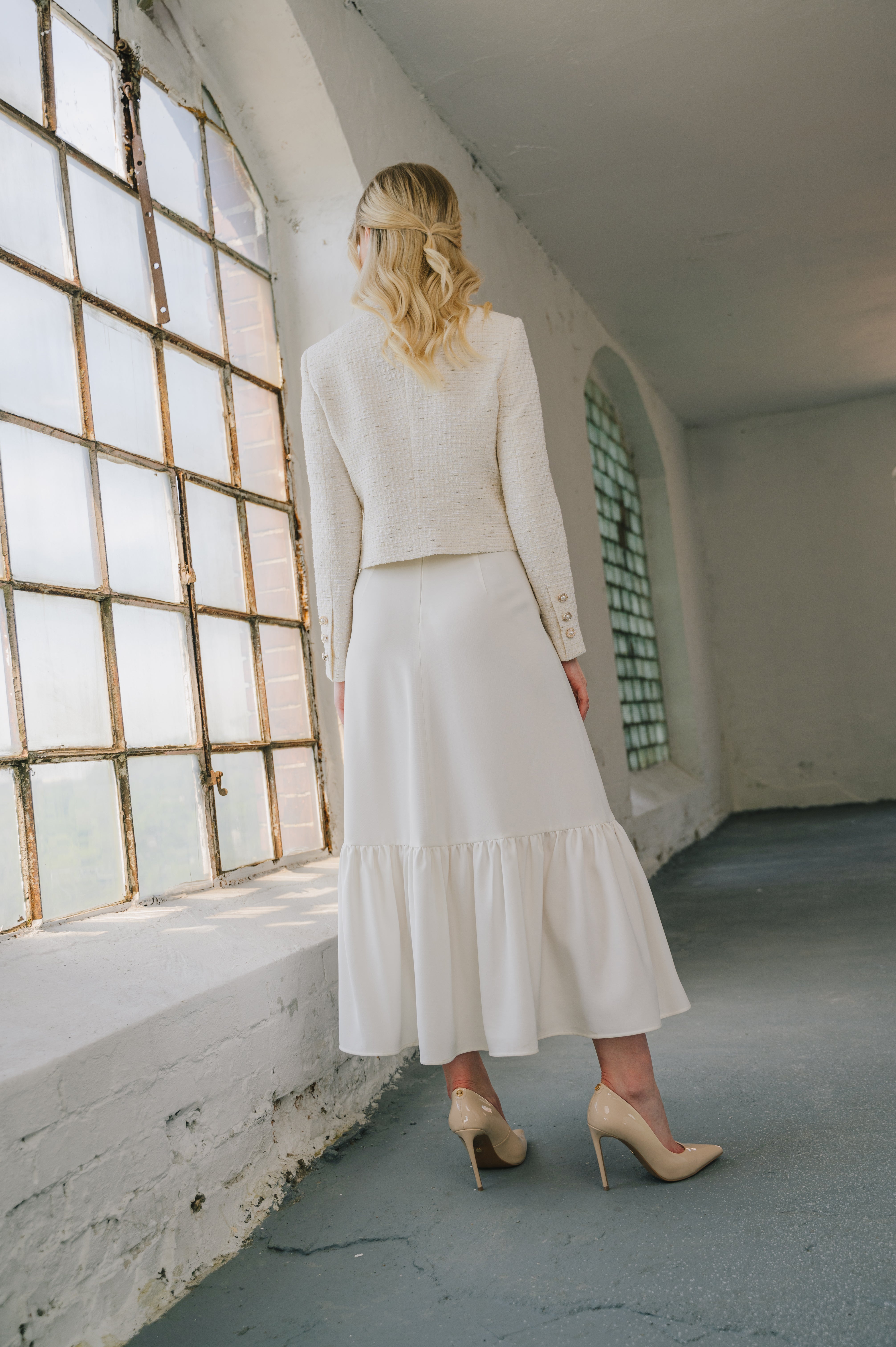 Żakiet 'Ivory Luxe'