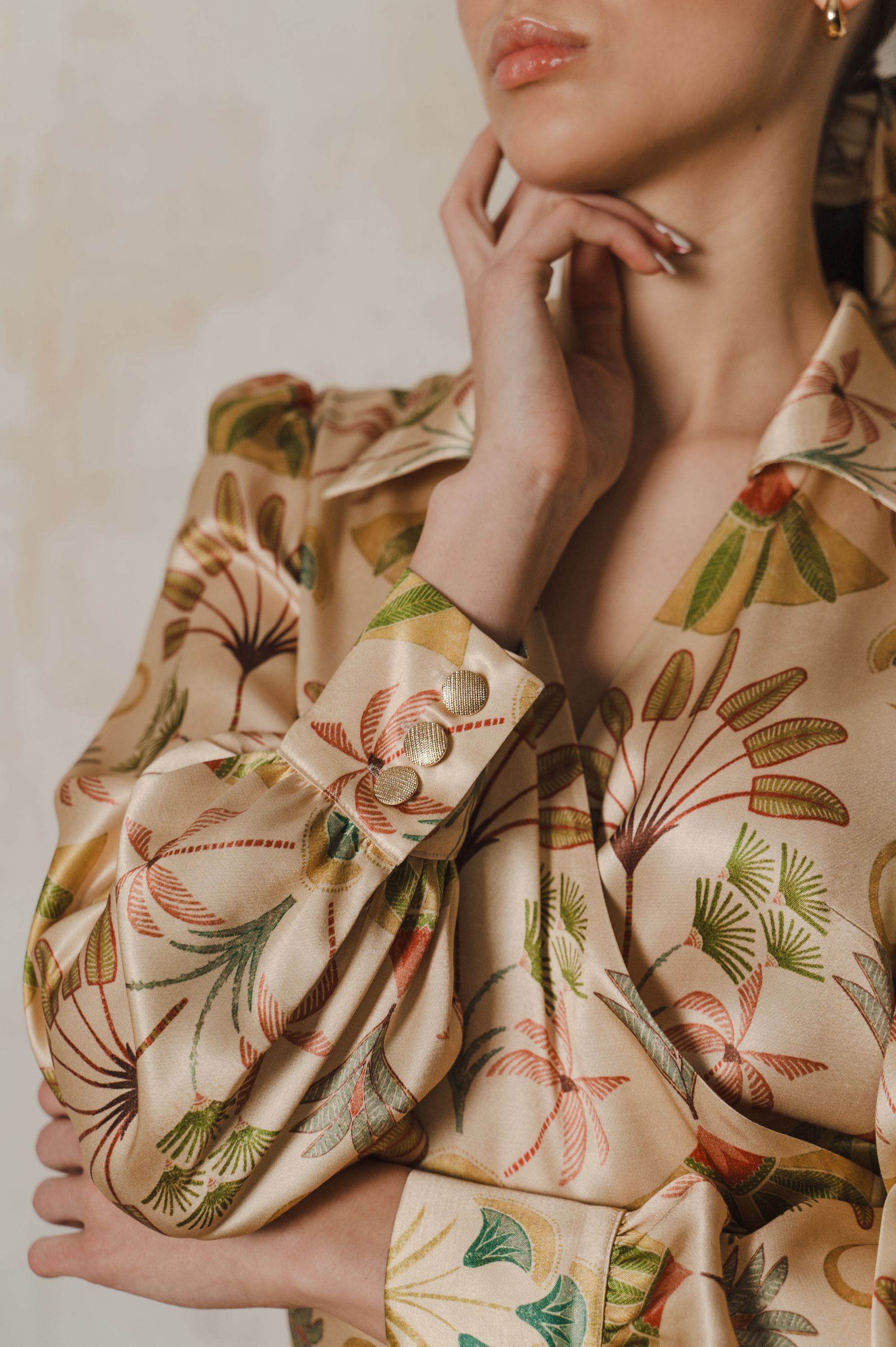 'Riviera Blossom' midi dress