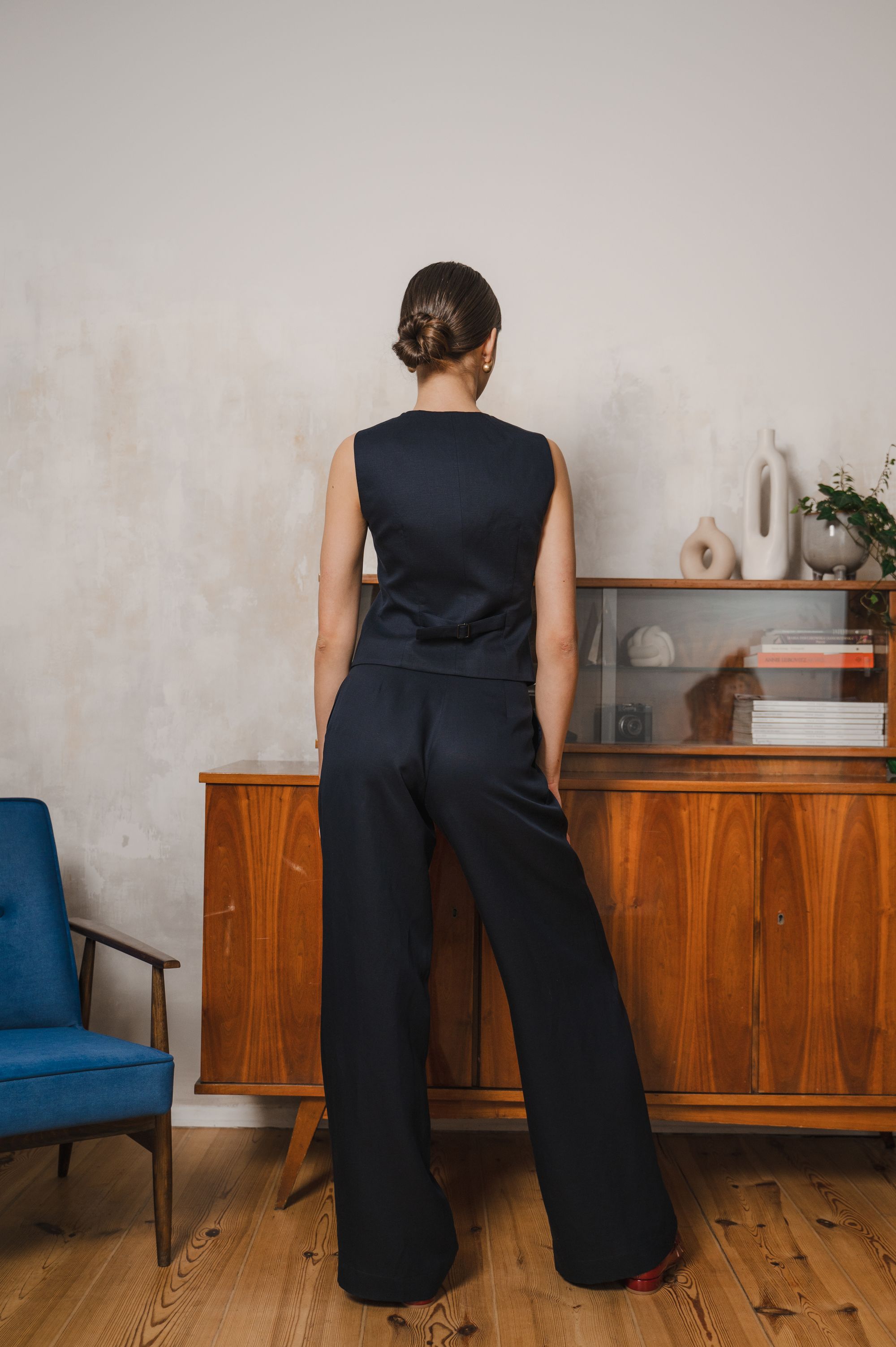 'Urban Chic' pants in navy blue
