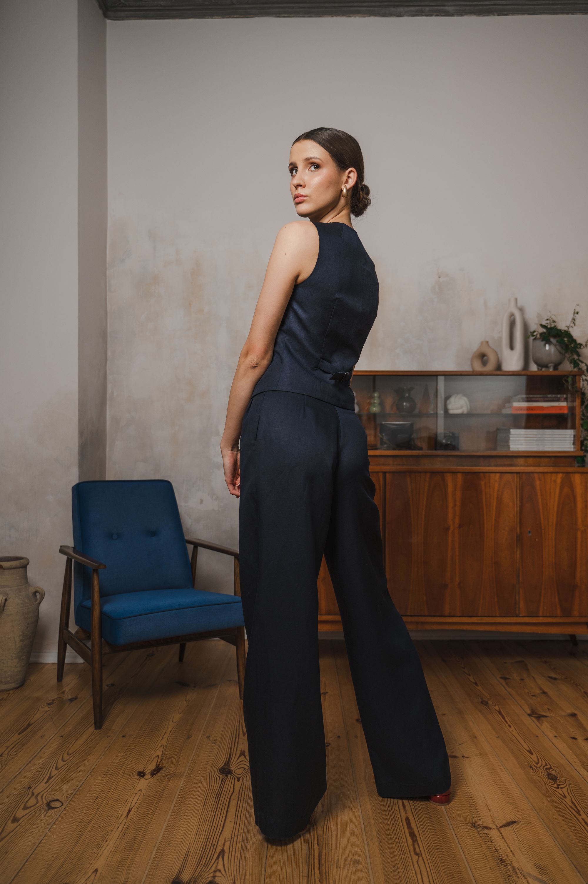 'Urban Chic' pants in navy blue