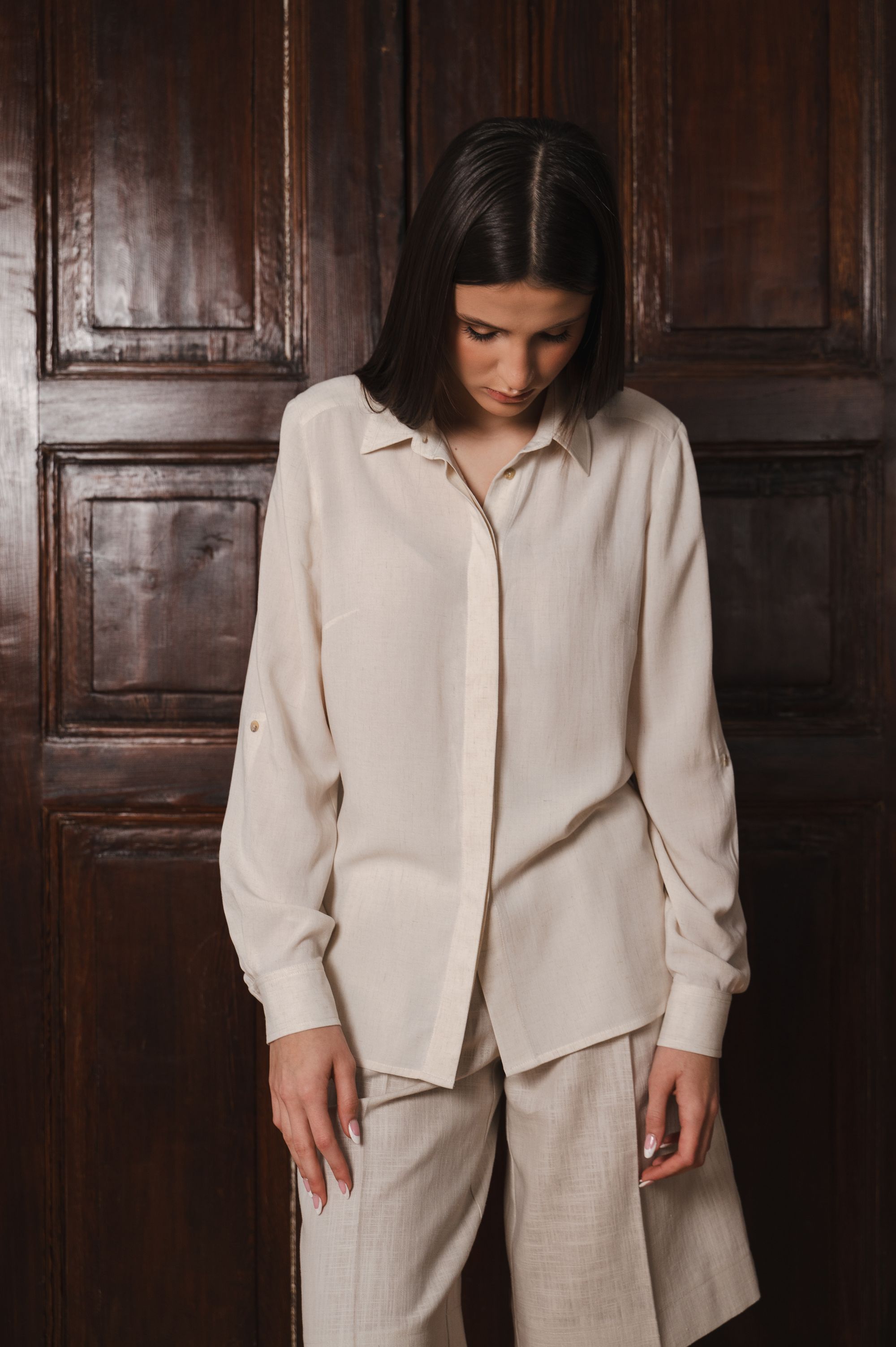 'Luminous Ivory' blouse