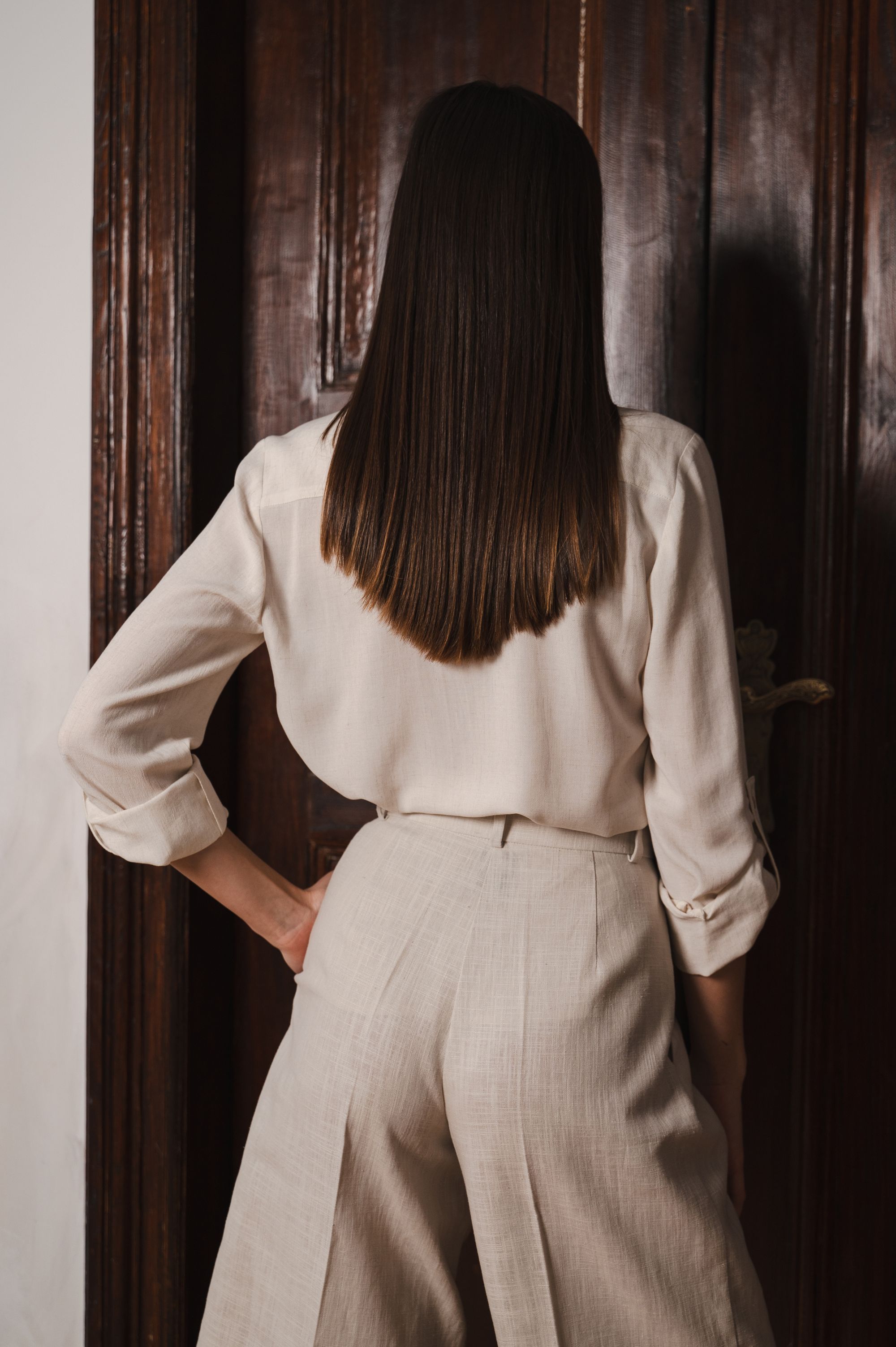 'Luminous Ivory' blouse