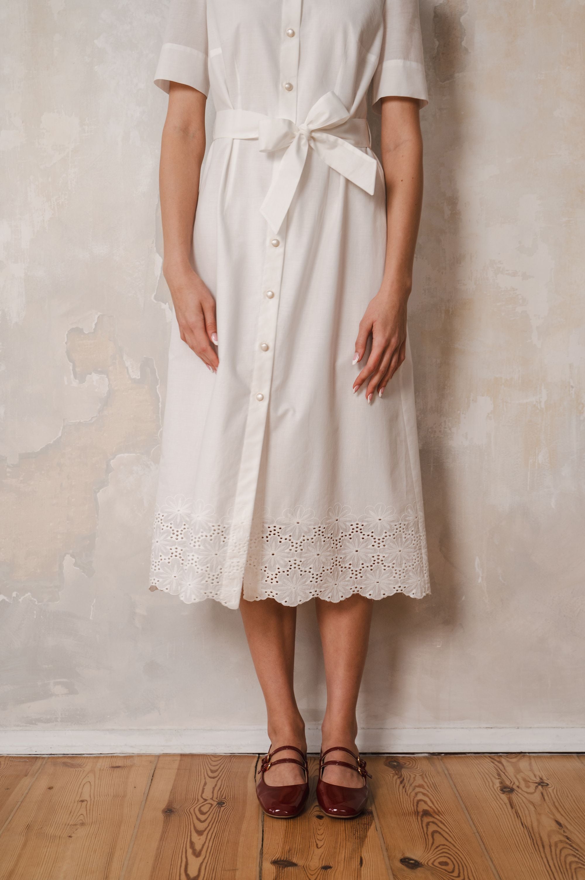 'Pure Essence' dress with elegant lace