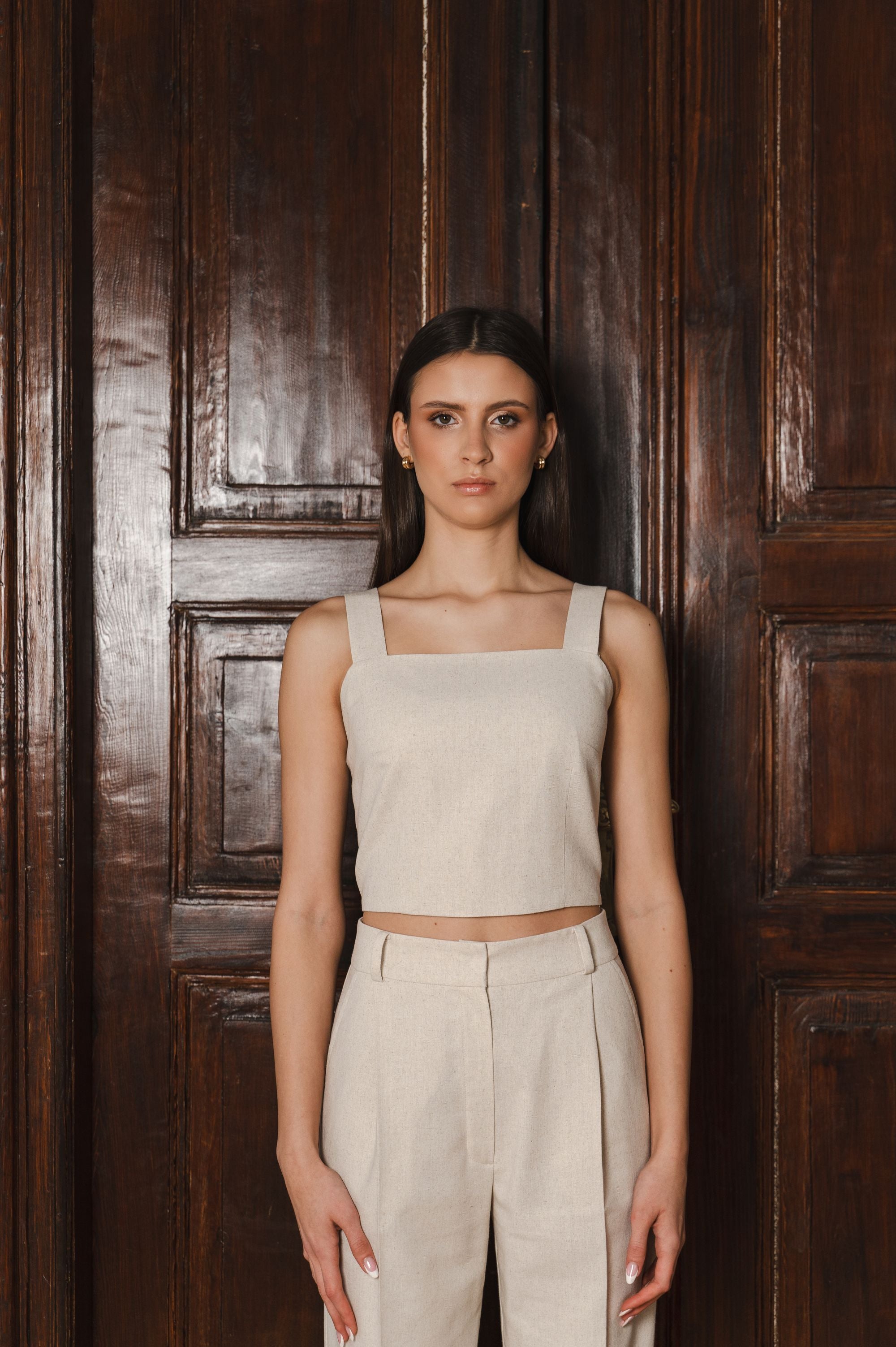 Elegant Top "Beige Sophistication"