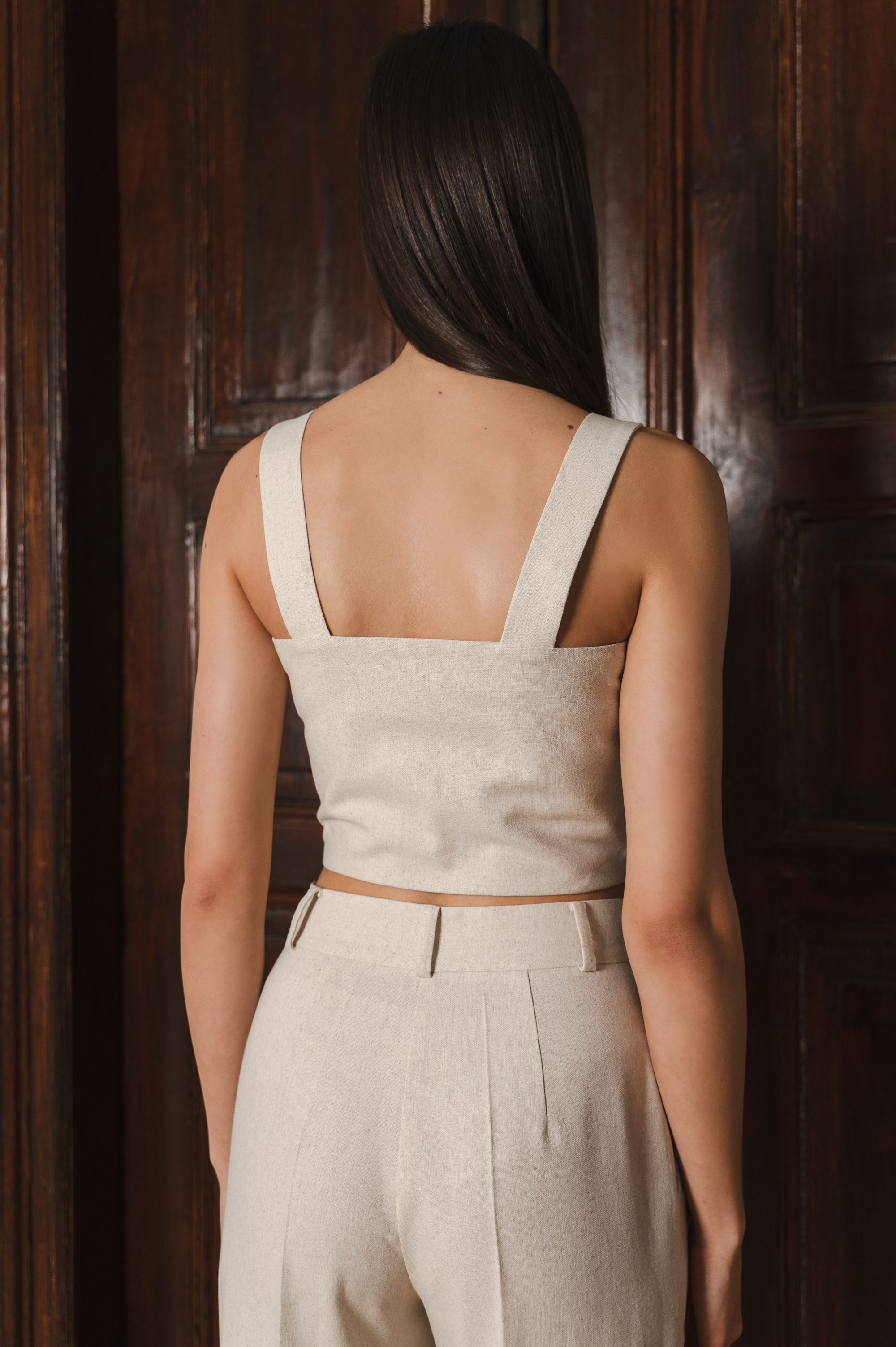 Elegant Top "Beige Sophistication"