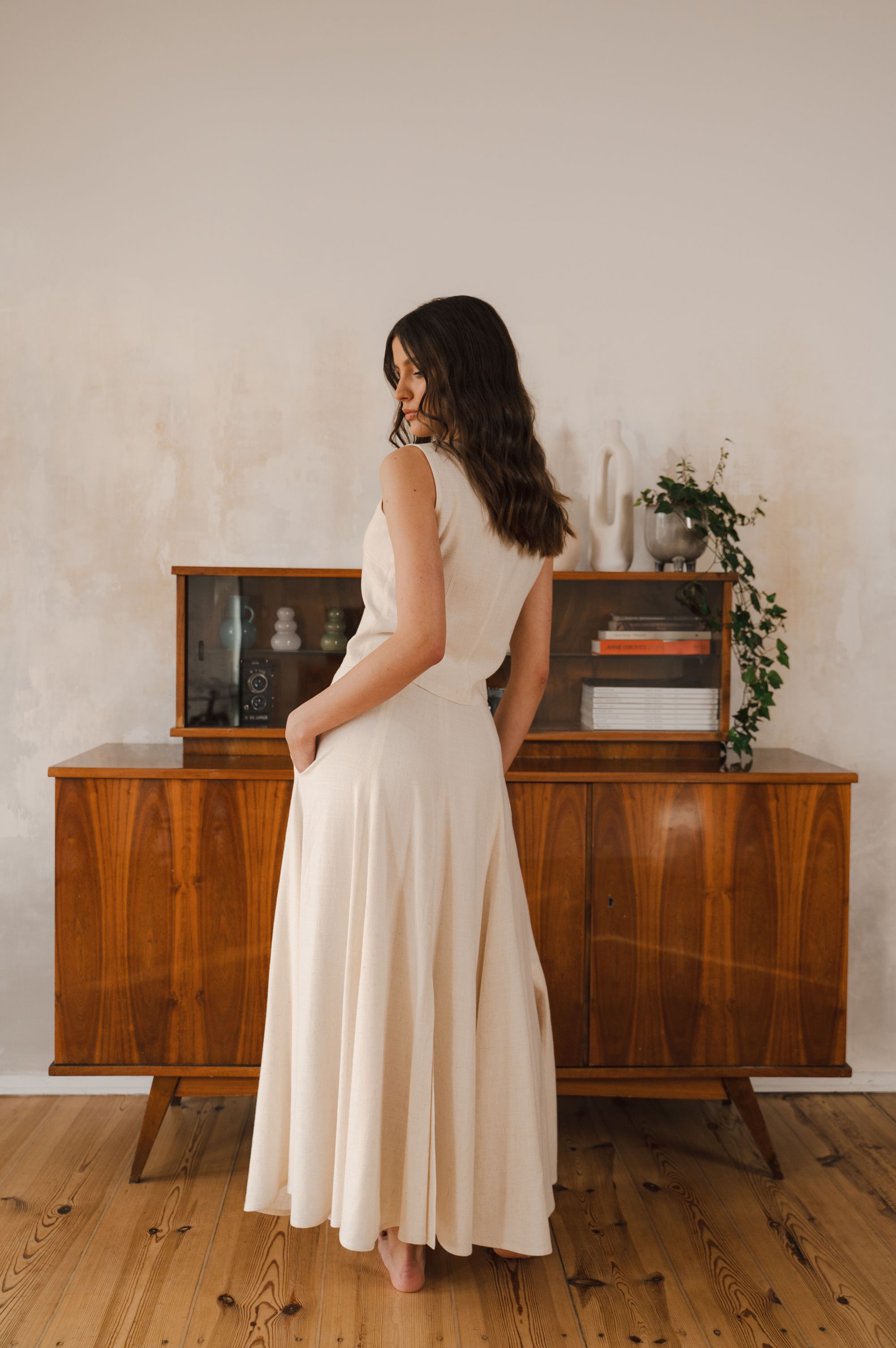 Serenity blouse in a natural color