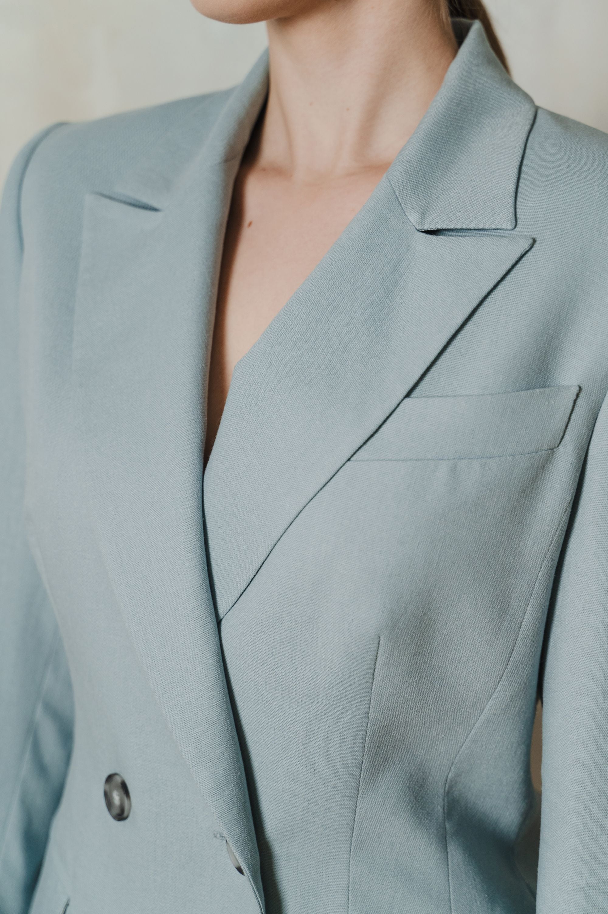 Elegant "Blue Sophistication" Jacket