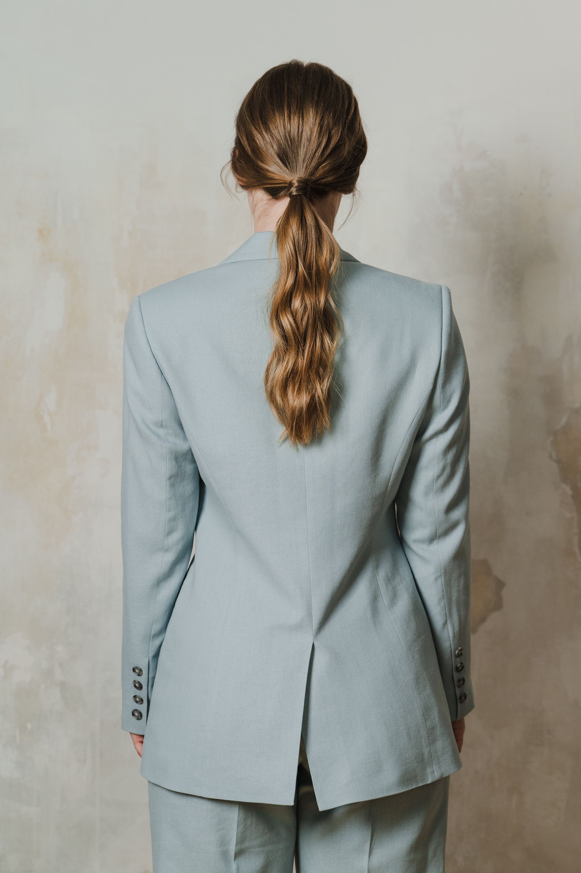 Elegant "Blue Sophistication" Jacket