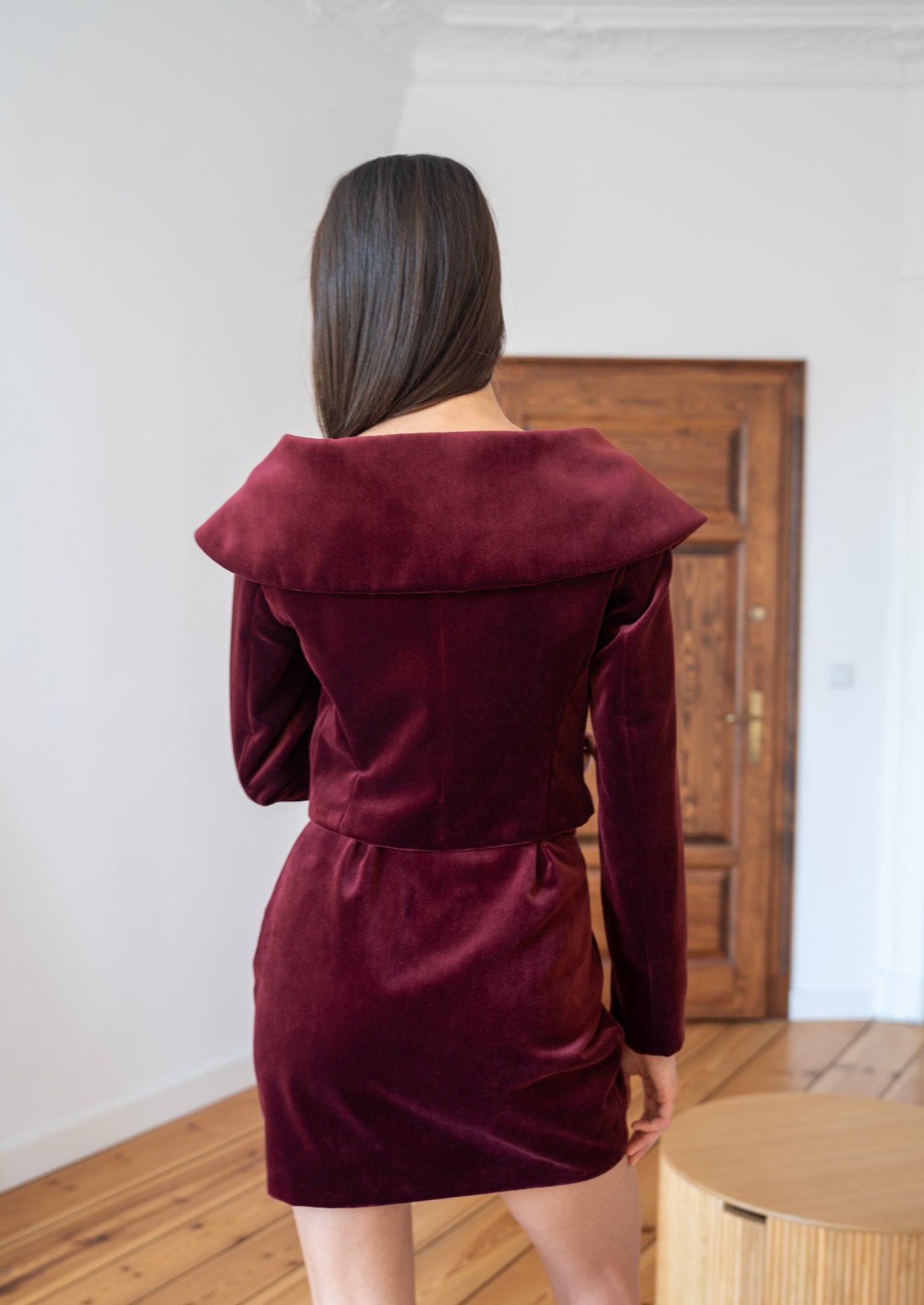 Żakiet 'Burgundy Velvet'