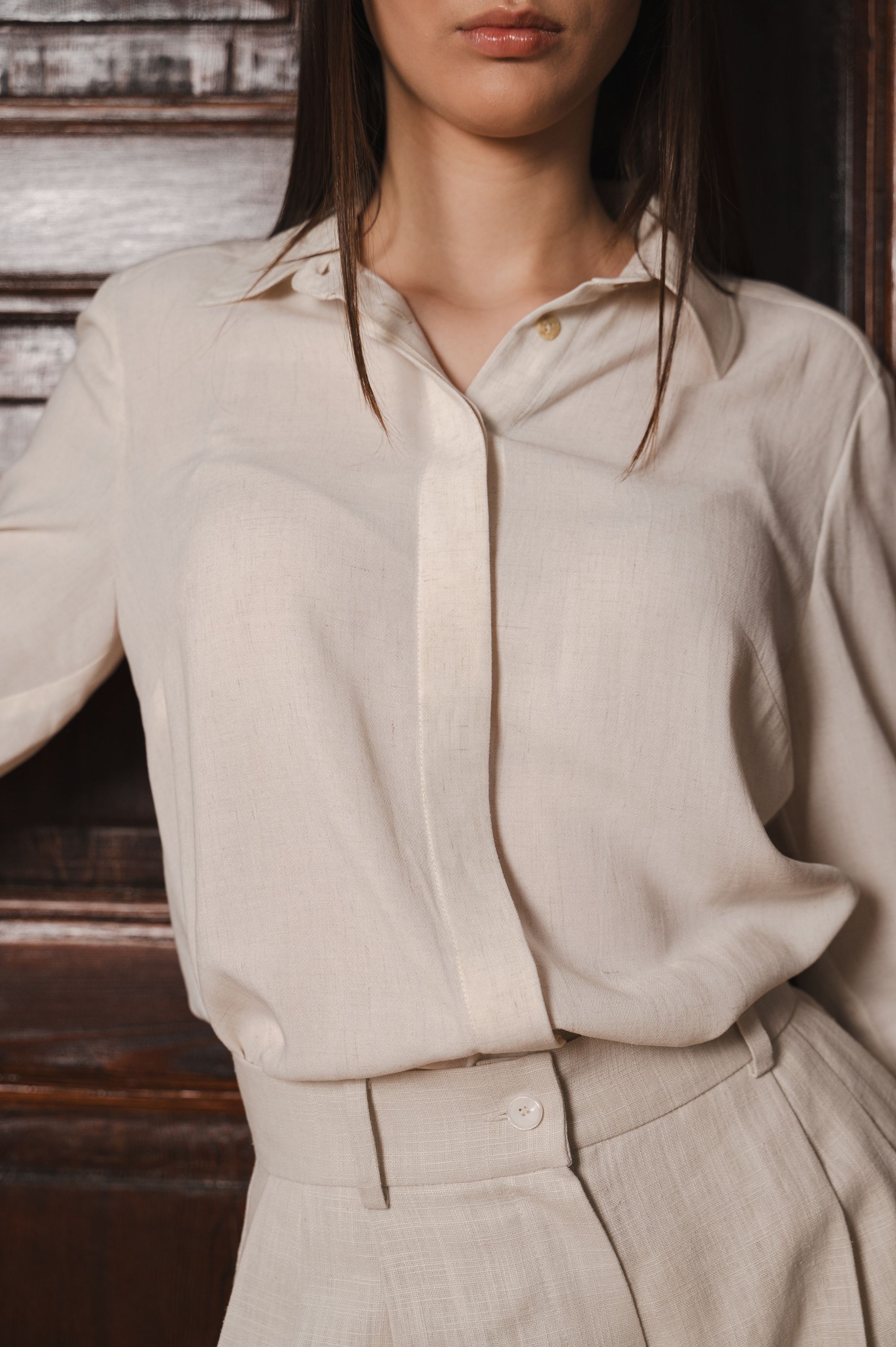 'Luminous Ivory' blouse