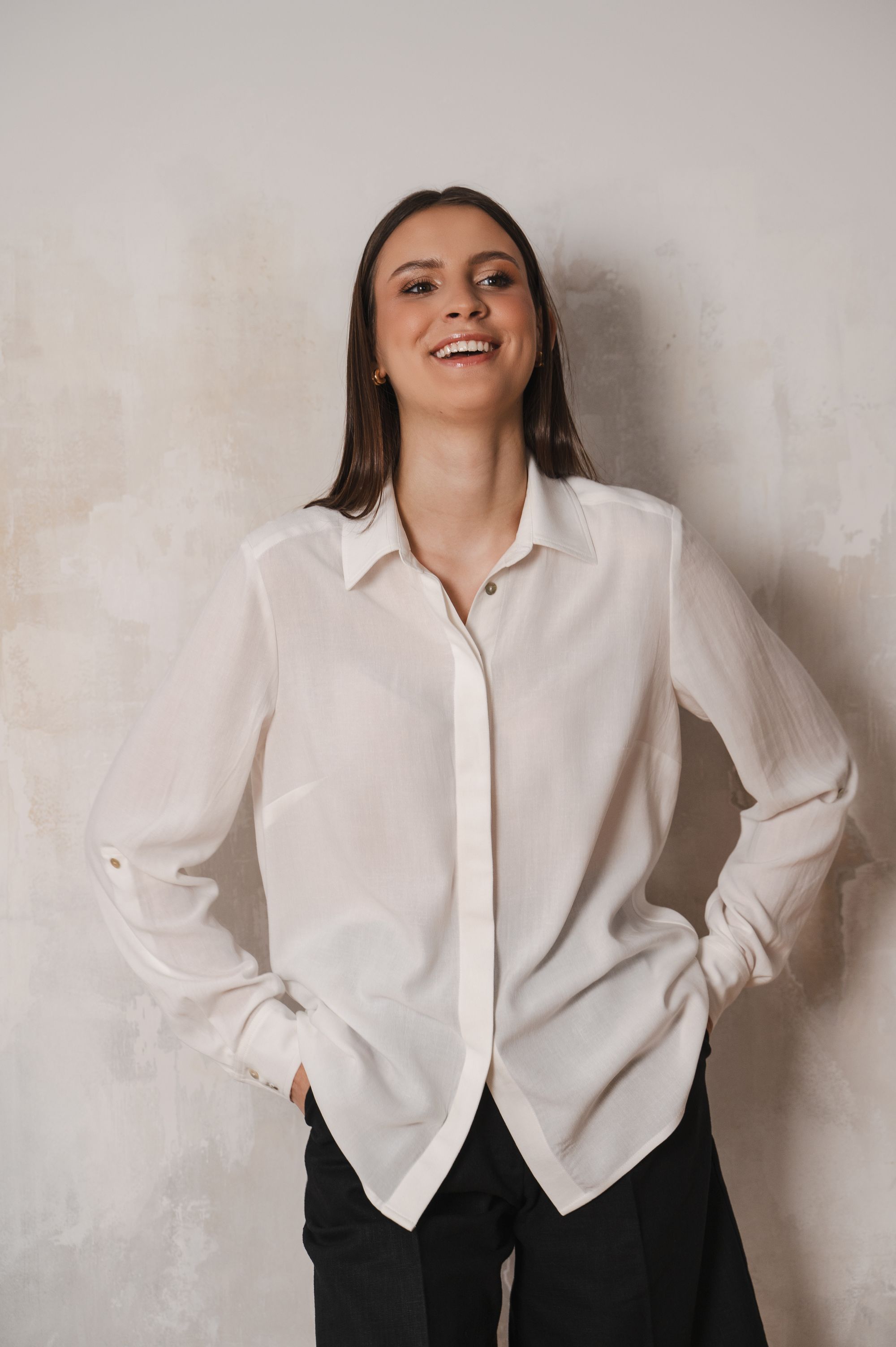 'Luminous White' blouse