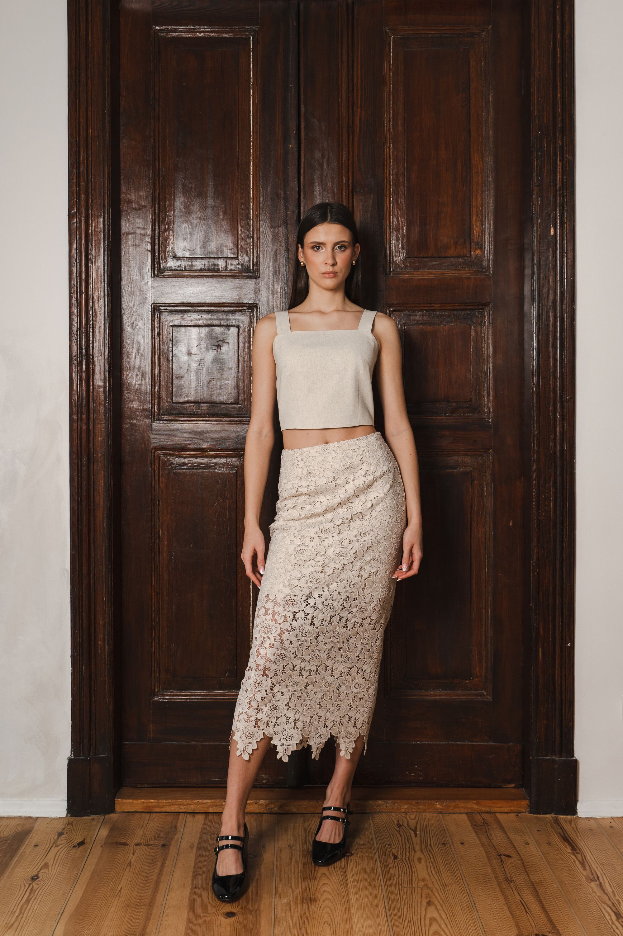 'Allure' skirt in beige