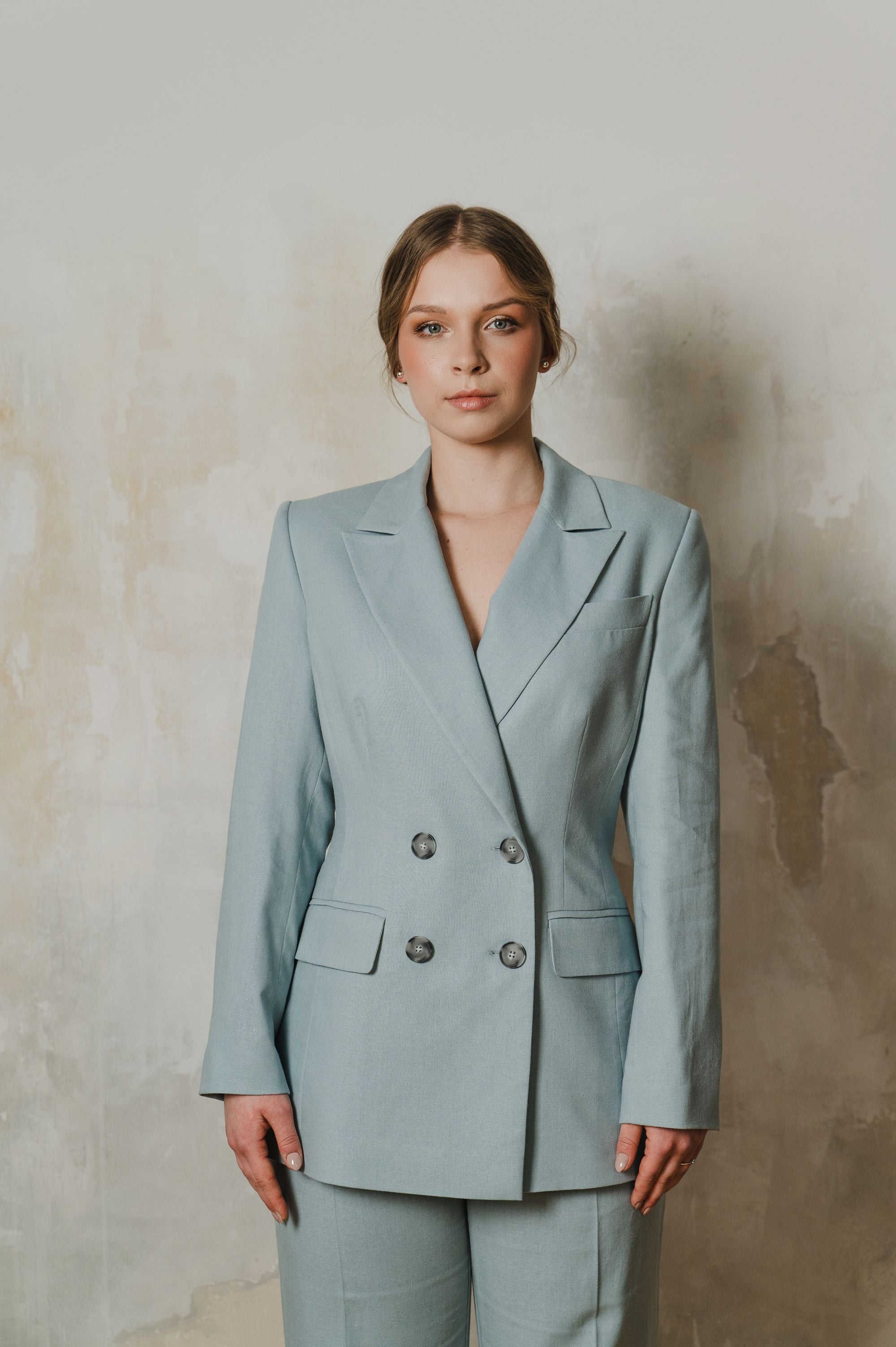 Elegant "Blue Sophistication" Jacket