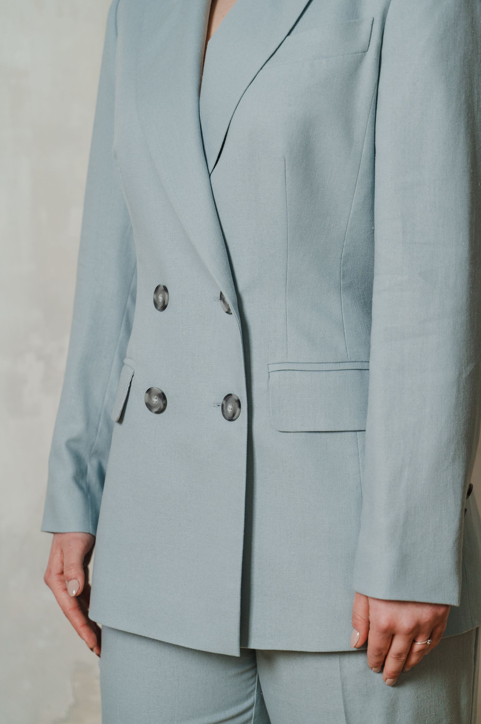 Elegant "Blue Sophistication" Jacket